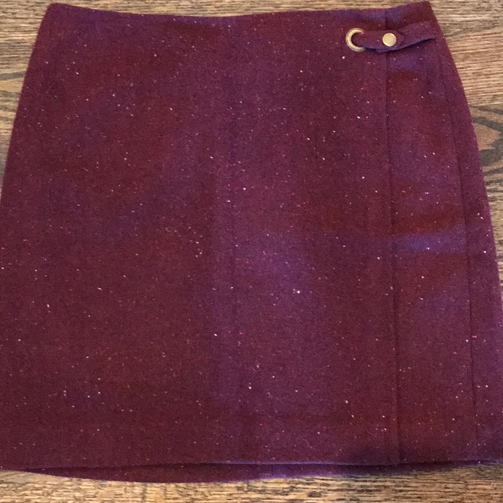 Banana Republic Factory Purple Wool Blend Skirt